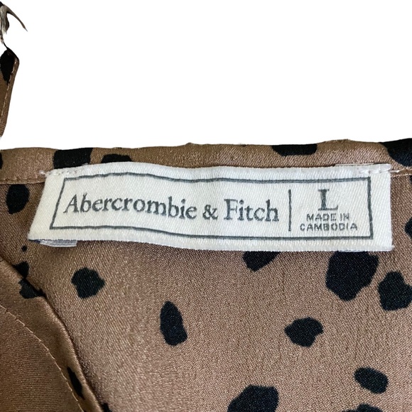 Abercrombie and Fitch Bodysuit Camisole Leopard and Black Lace Size Large - Picture 6 of 7